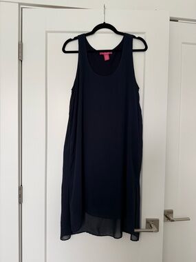 Catherine Malandrino Navy Layered Dress